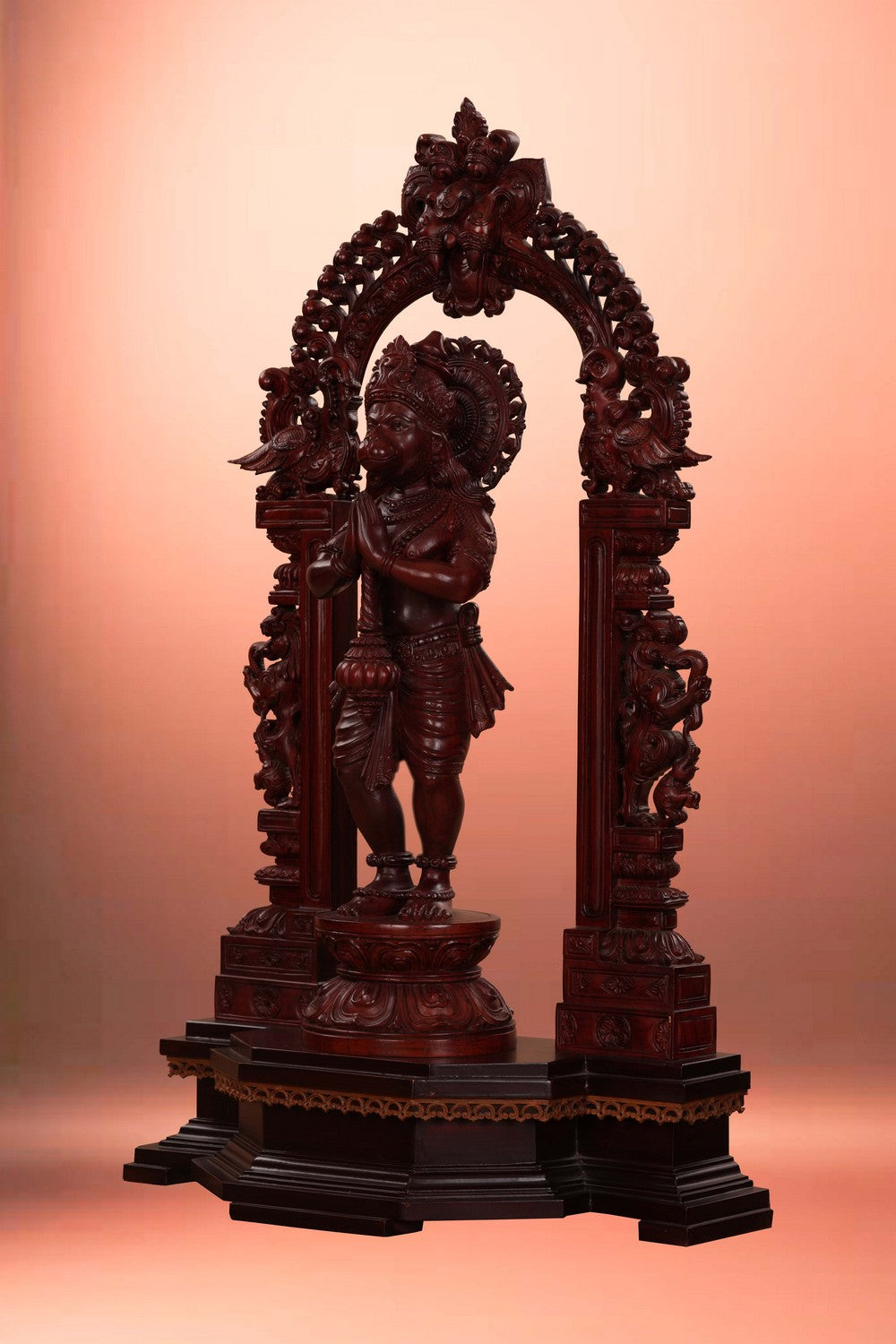 Image of Teak Wood Hanuman Statue